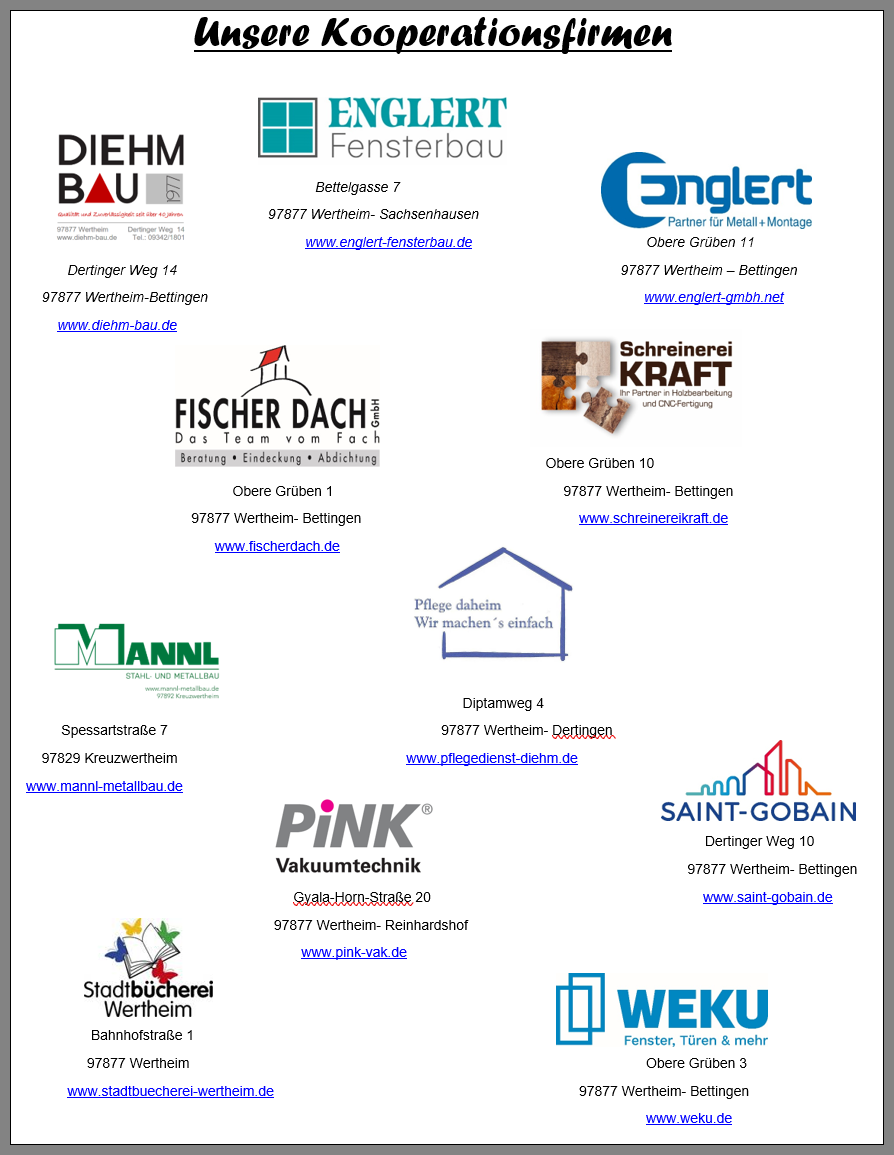 Unsere Unterstützer